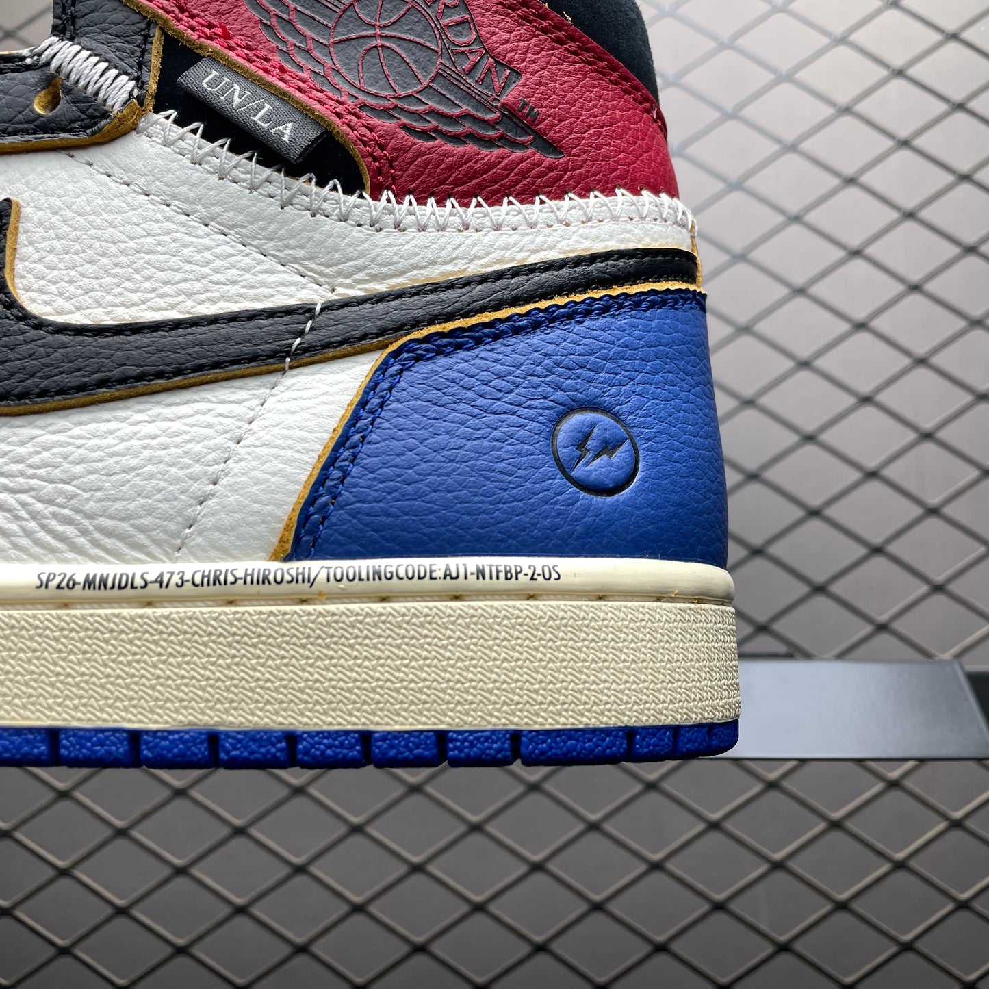 fragment design × UNION × Nike Air Jordan 1 High OG "Varsity Red/Sport Royal"