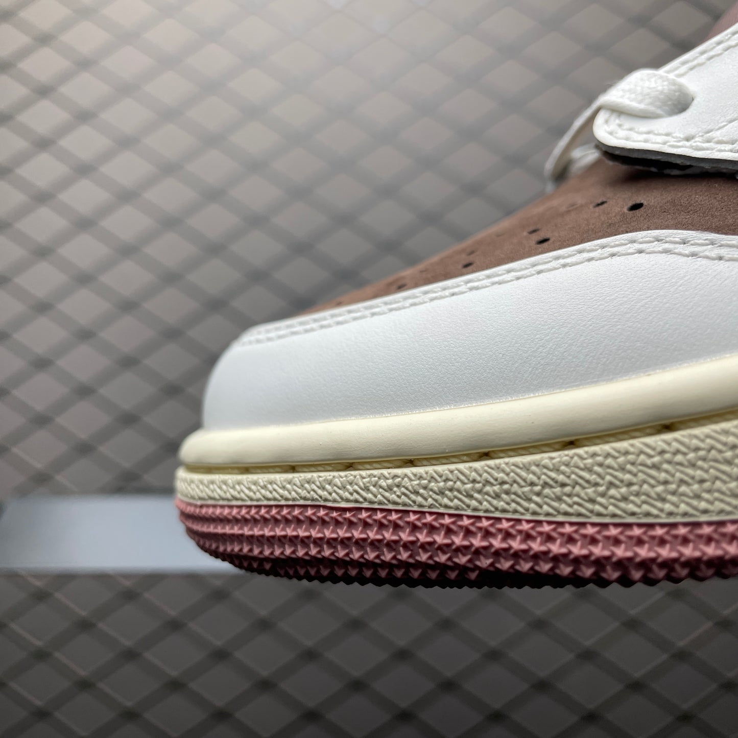 Travis Scott × Nike Women's Air Jordan 1 Low OG SP "Dark Pony/Pink Oxford"