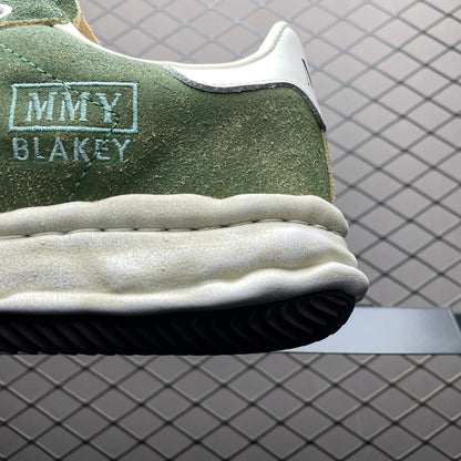 Maison MIHARA YASUHIRO BLAKEY OG Sole Vintage Suede Low-top Sneaker "Green"