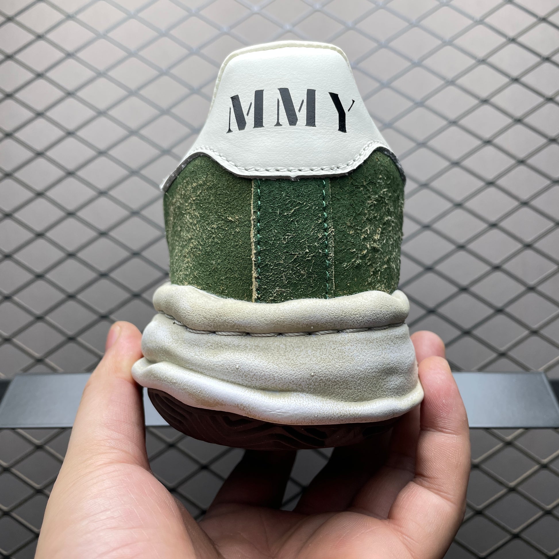Maison MIHARA YASUHIRO BLAKEY OG Sole Vintage Suede Low-top Sneaker "Green"