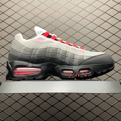 Nike Air Max 95 OG Big Bubble "Medium Ash/Solar Red"