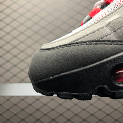 Nike Air Max 95 OG Big Bubble "Medium Ash/Solar Red"