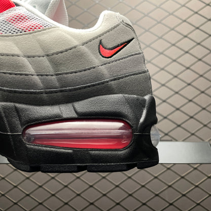 Nike Air Max 95 OG Big Bubble "Medium Ash/Solar Red"