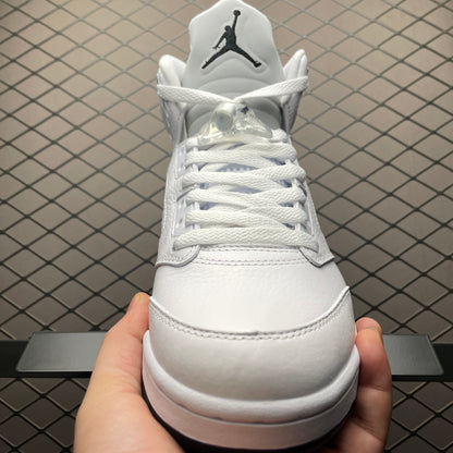 Nike Air Jordan 5 Retro "White/Metallic Silver"