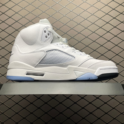 Nike Air Jordan 5 Retro "White/Metallic Silver"