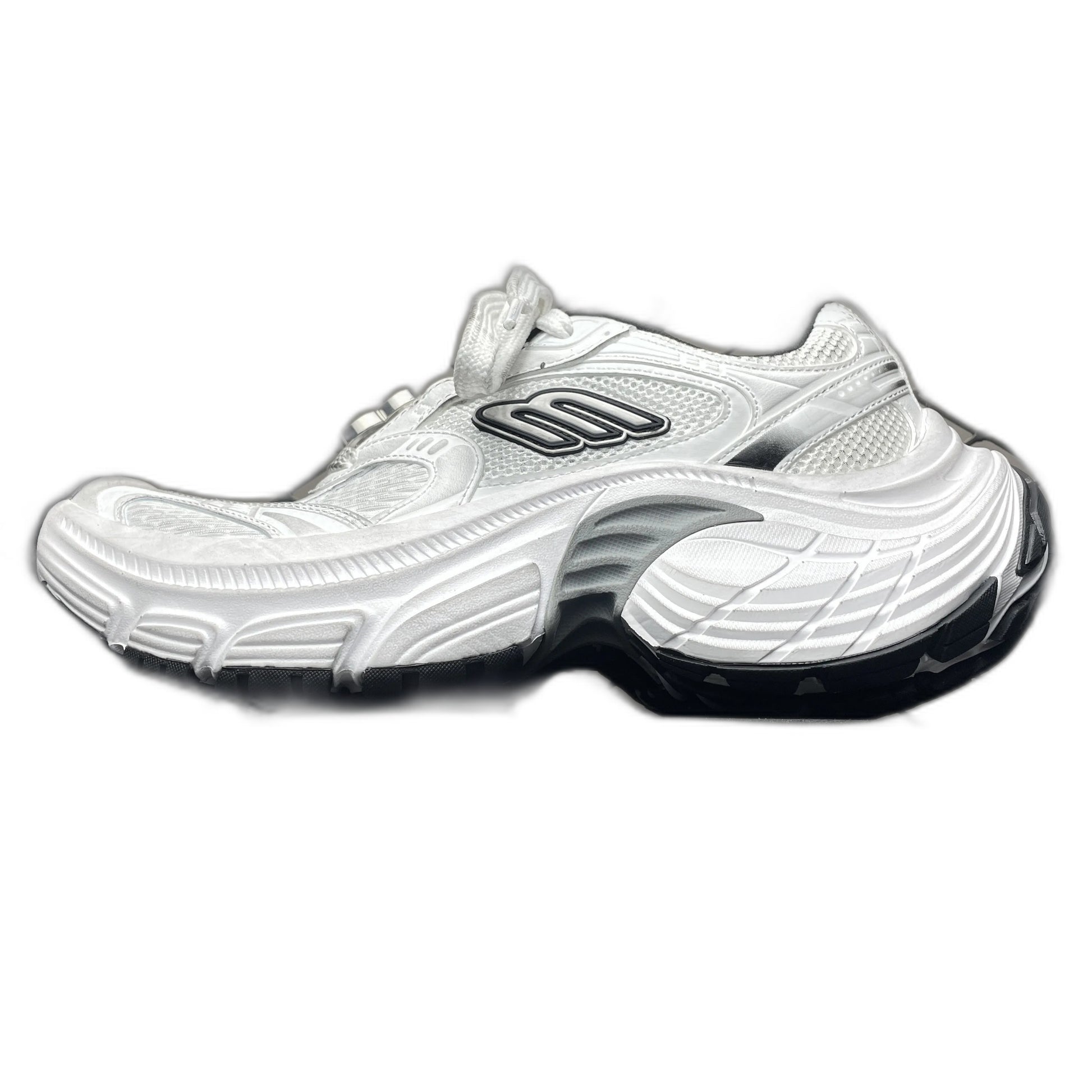 Balenciaga Men's 6xl Hardware Sneaker in White/black
