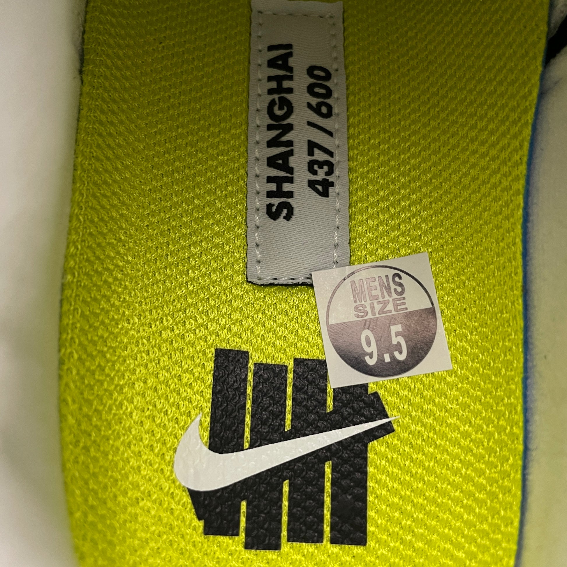 UNDEFEATED × Nike Air Max 95 SP "Opti Yellow" (Shanghai Exclusive)