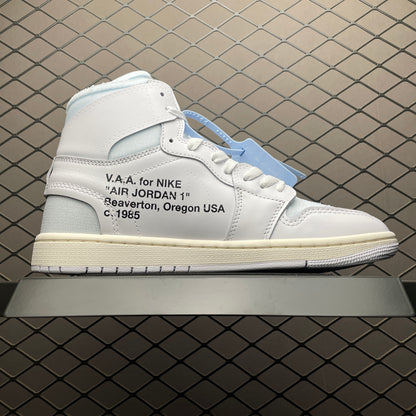 Off-White × Nike Air Jordan 1 Retro High OG "Alaska"（26ss）
