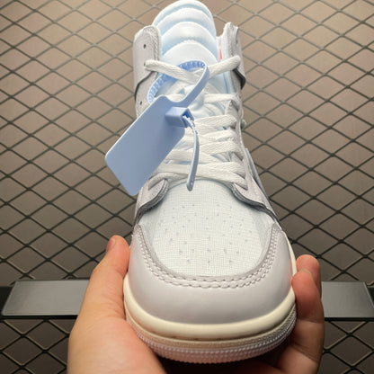 Off-White × Nike Air Jordan 1 Retro High OG "Alaska"（26ss）