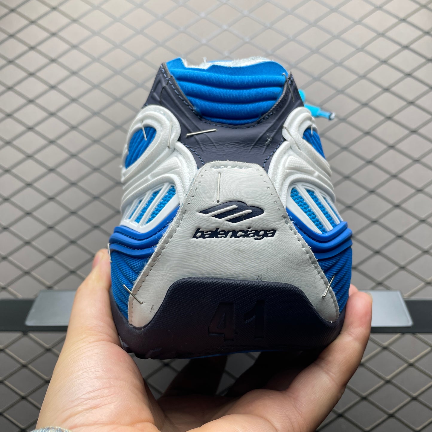 BALENCIAGA Soleless Sneaker "blue/Black/White/Silver"