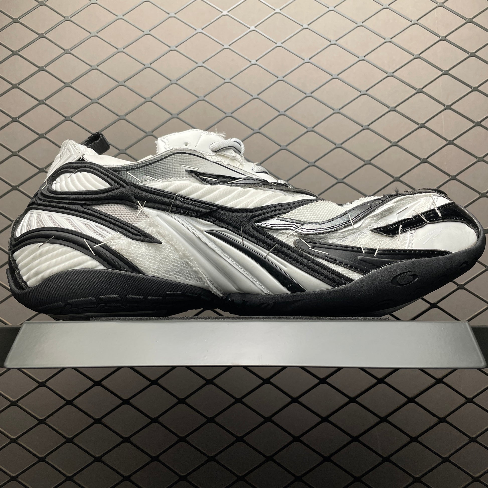 BALENCIAGA Soleless Sneaker "Black/White/Silver"