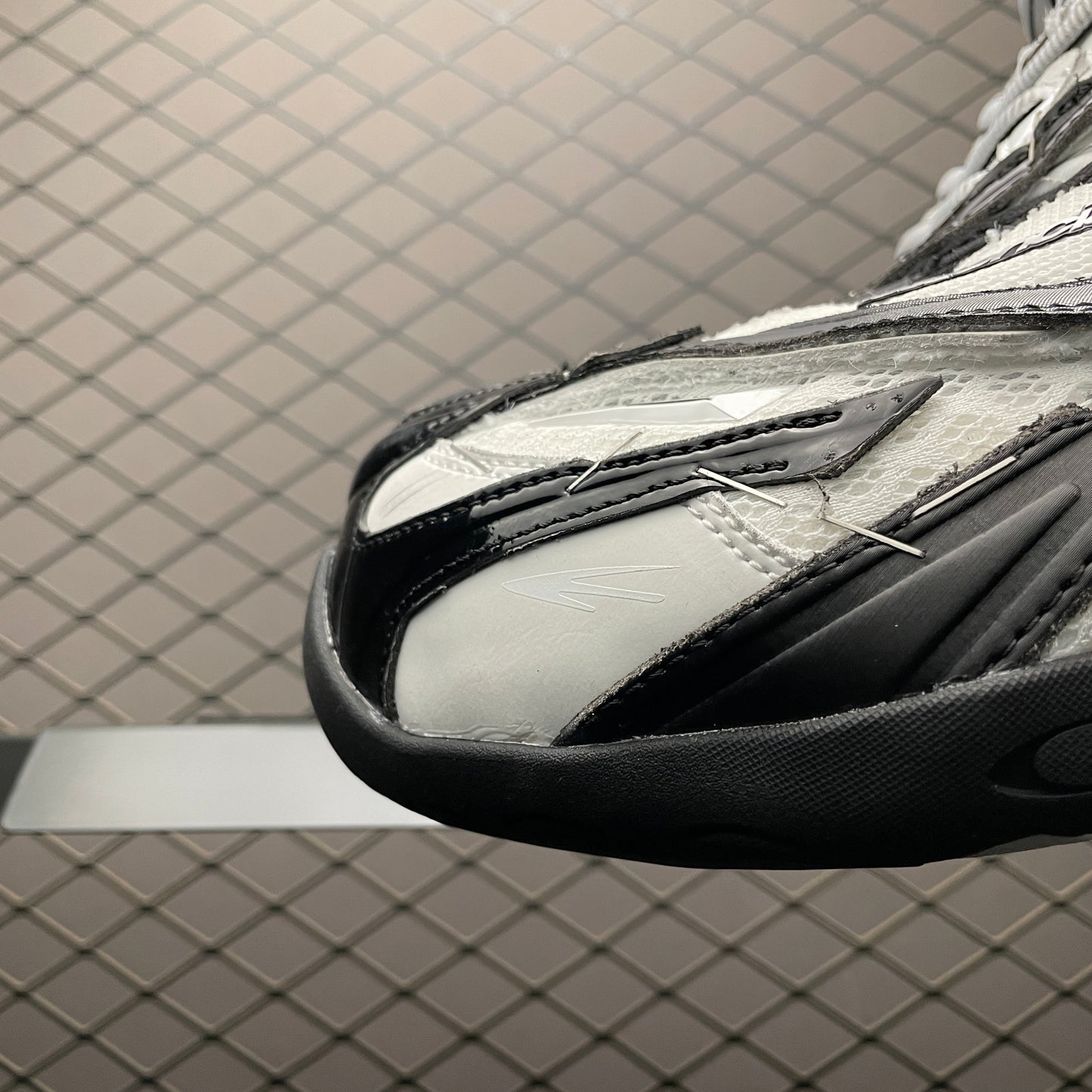 BALENCIAGA Soleless Sneaker "Black/White/Silver"