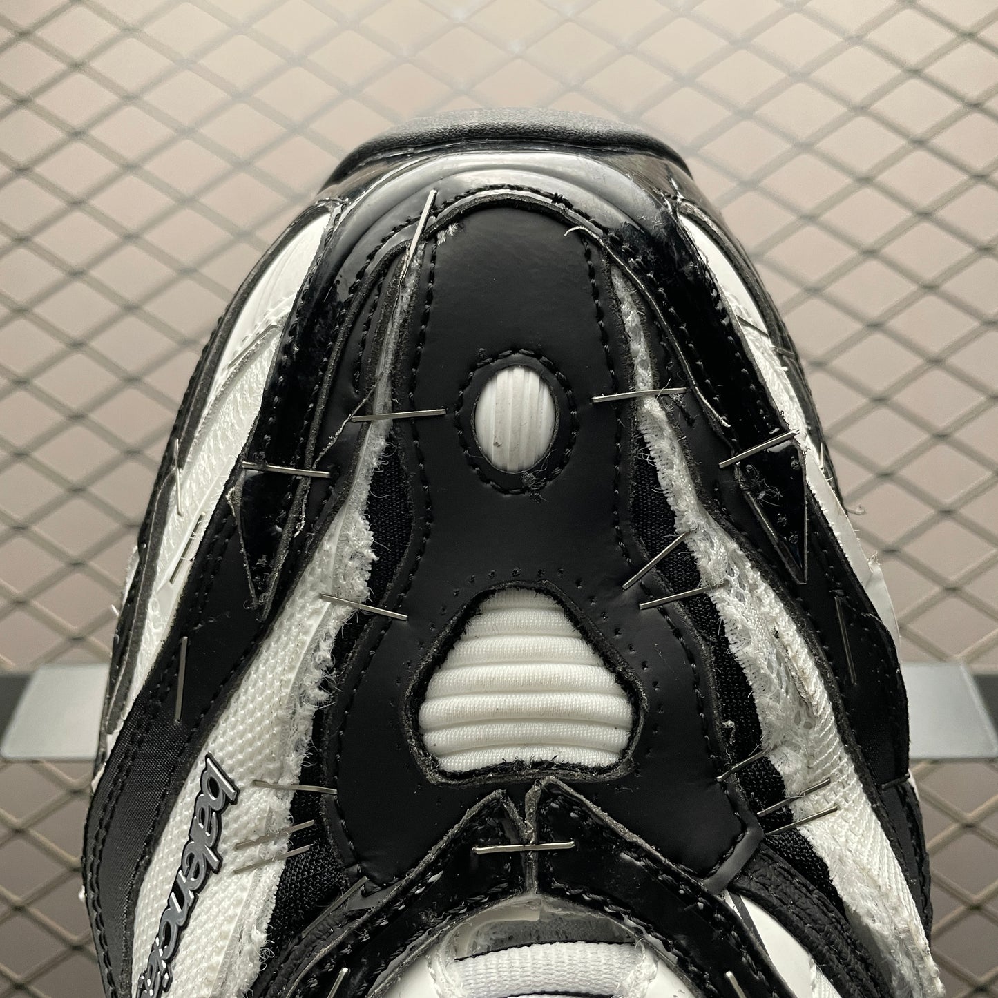 BALENCIAGA Soleless Sneaker "Black/White/Silver"