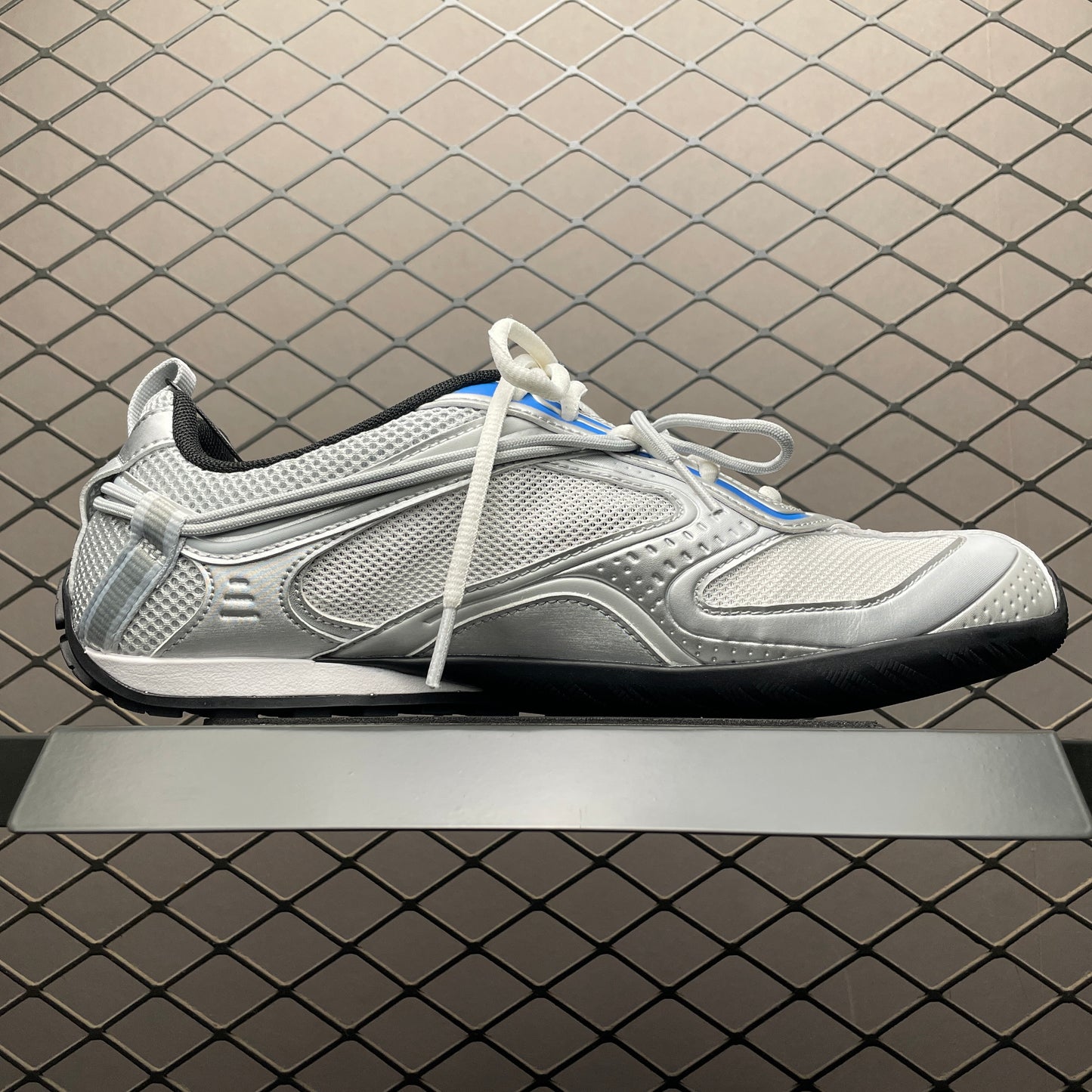 BALENCIAGA Radar Gradient Lines Sneakers "White/Grey/Silver/Black/Blue"
