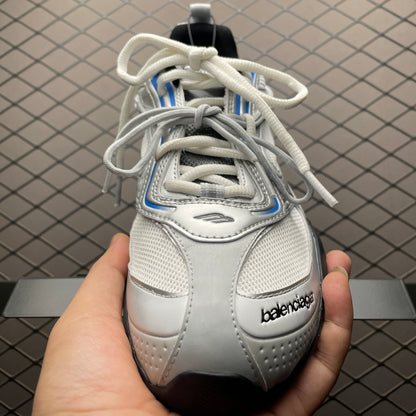 BALENCIAGA Radar Gradient Lines Sneakers "White/Grey/Silver/Black/Blue"