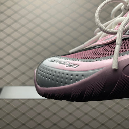 BALENCIAGA Women's Radar Gradient Lines Sneakers "Purple/Grey/Pink/White"