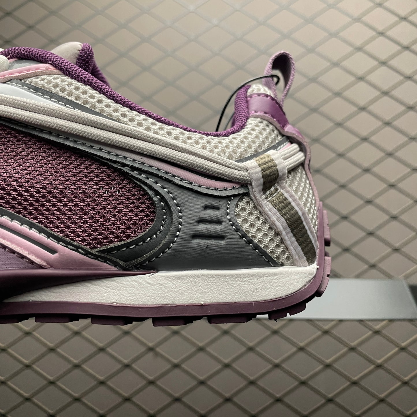 BALENCIAGA Women's Radar Gradient Lines Sneakers "Purple/Grey/Pink/White"