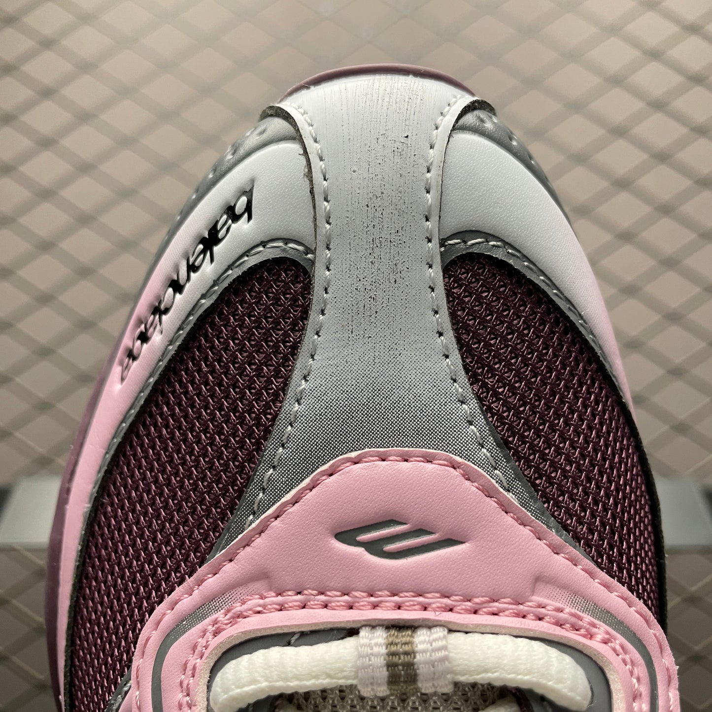 BALENCIAGA Women's Radar Gradient Lines Sneakers "Purple/Grey/Pink/White"