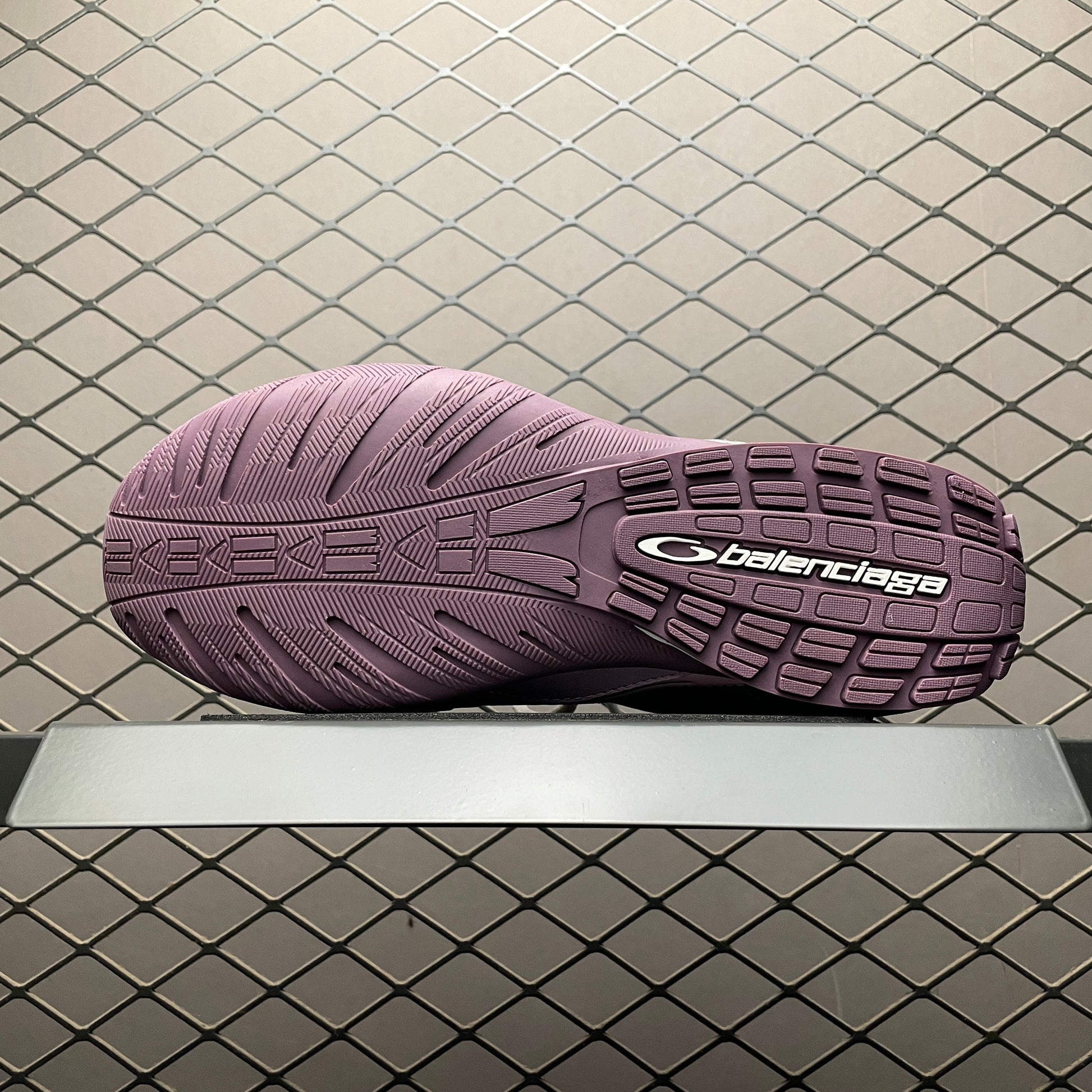 BALENCIAGA Women's Radar Gradient Lines Sneakers "Purple/Grey/Pink/White"