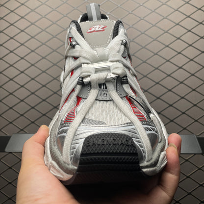 BALENCIAGA 3XL Extreme Laces B Sneaker "Grey/Red/Silver"