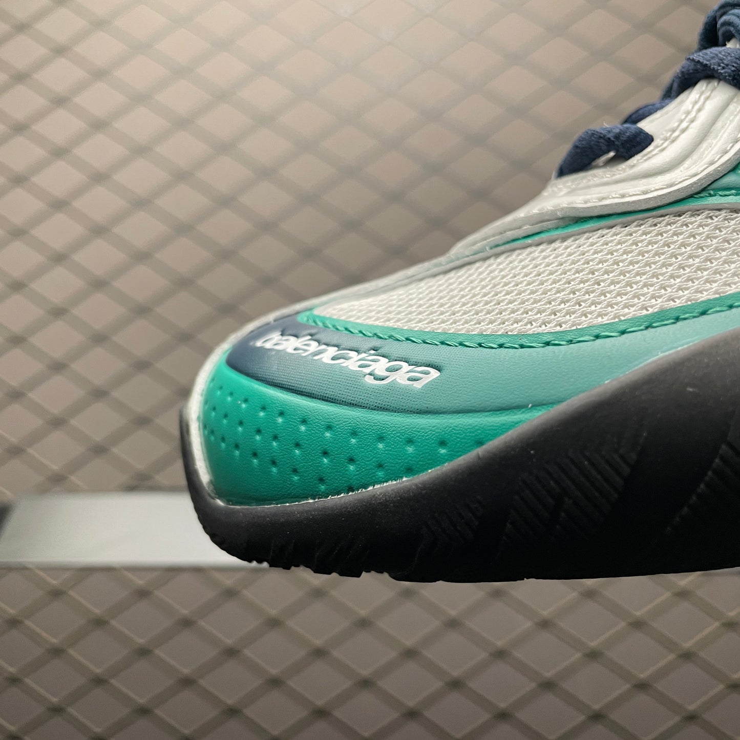 BALENCIAGA Radar Gradient Lines Sneakers "Light Grey/Green/Black"