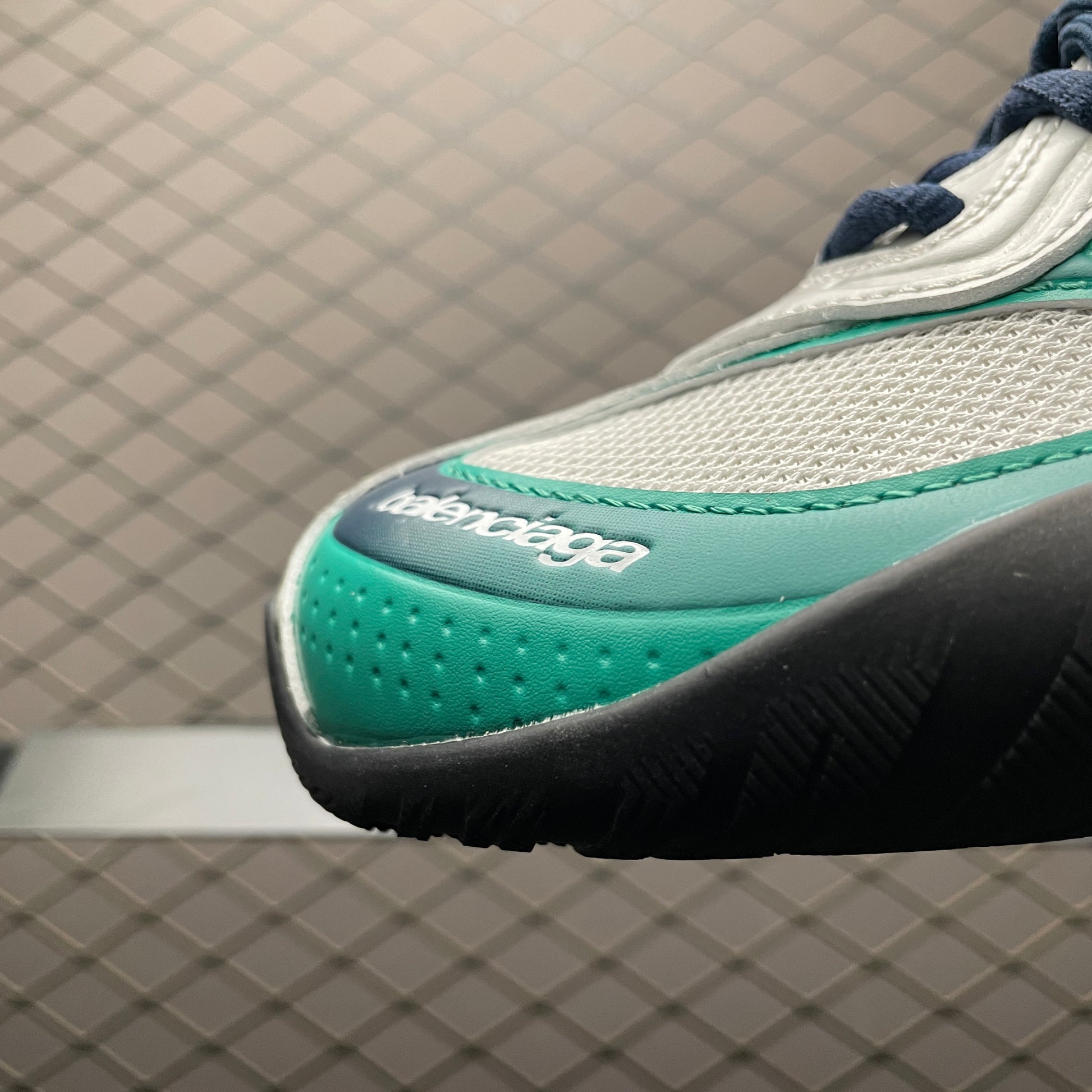 BALENCIAGA Radar Gradient Lines Sneakers "Light Grey/Green/Black"