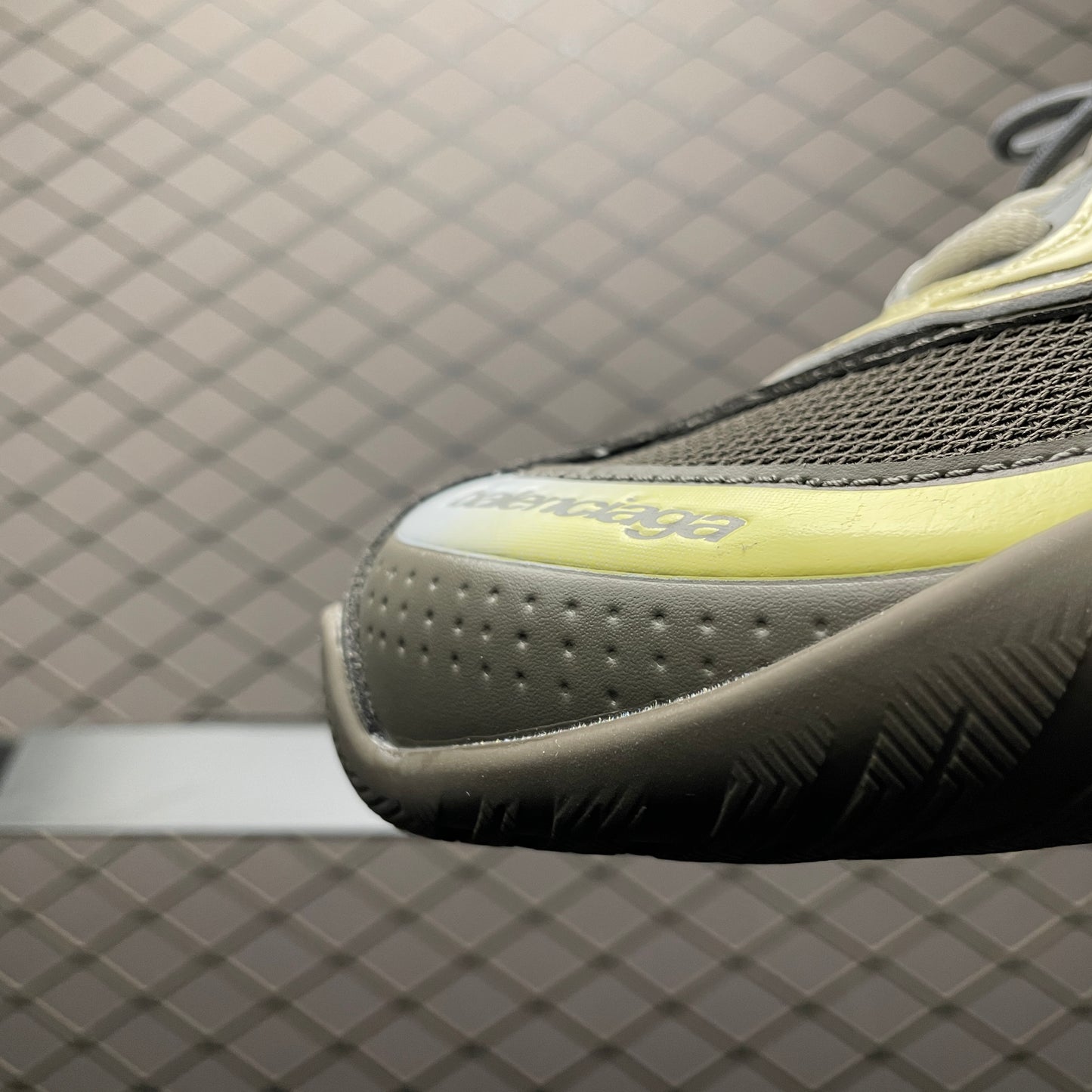 BALENCIAGA Radar Gradient Lines Sneakers "Brown/Blue/Yellow/Grey"