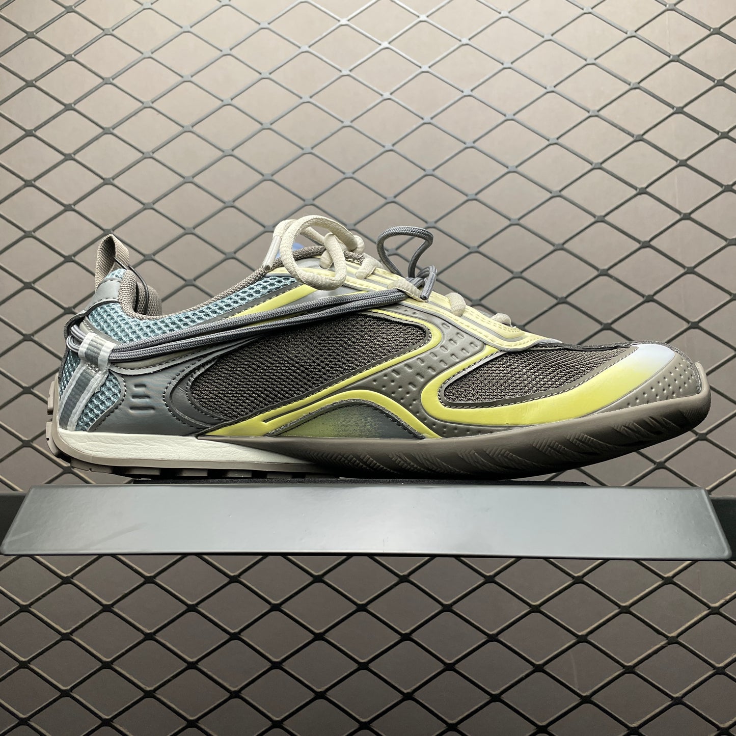 BALENCIAGA Radar Gradient Lines Sneakers "Brown/Blue/Yellow/Grey"
