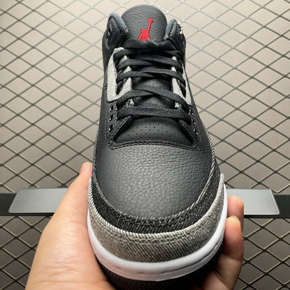 Levi's × Nike Air Jordan 3 Retro SP "Black and White" (LEVI'S Tab)