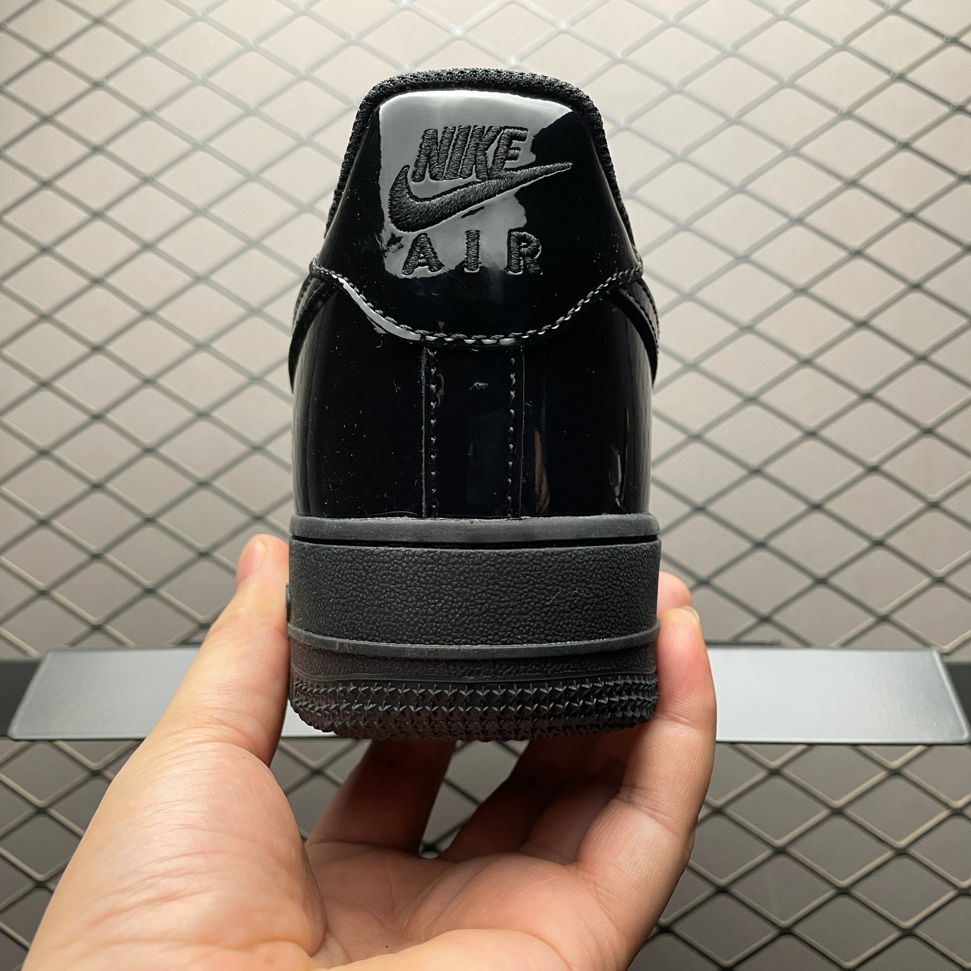 Nike Air Force 1 '07 Patent Leather "Triple Black"