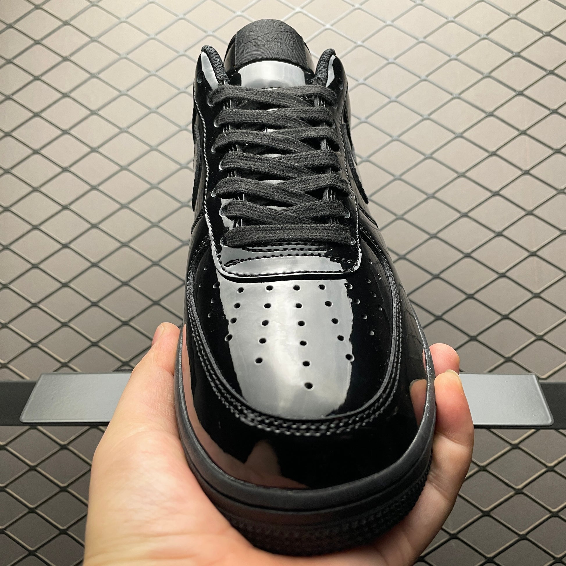 Nike Air Force 1 '07 Patent Leather "Triple Black"