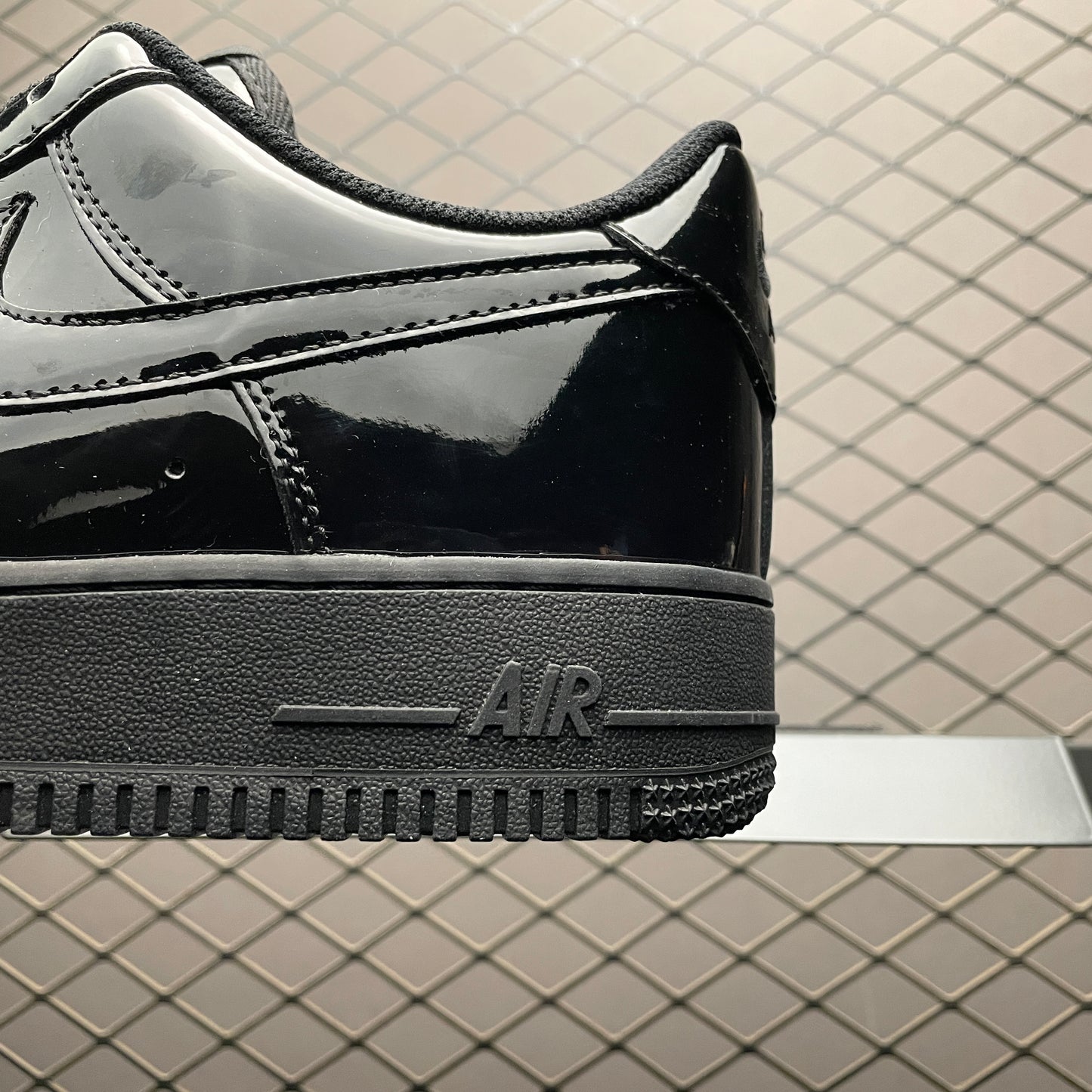 Nike Air Force 1 '07 Patent Leather "Triple Black"