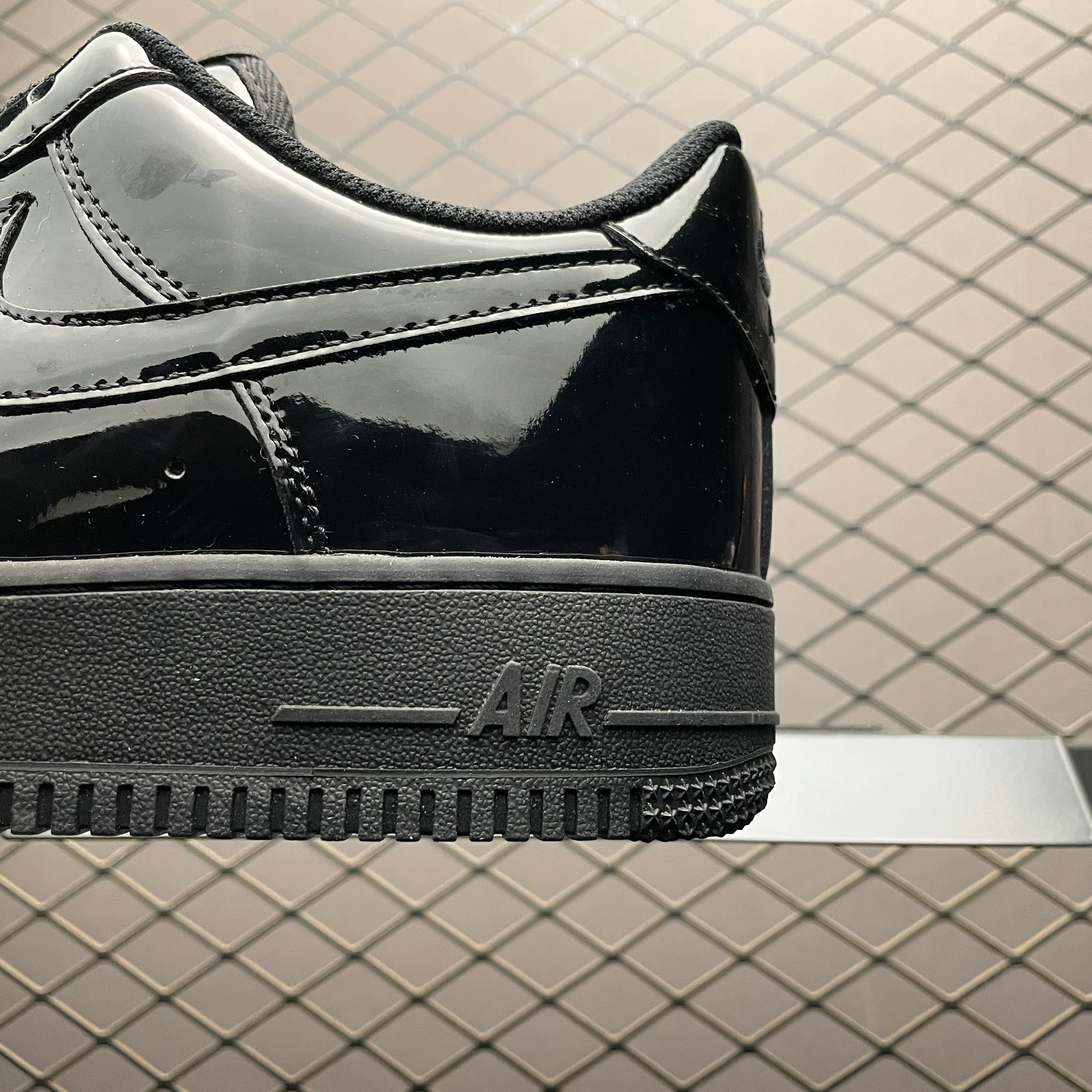 Nike Air Force 1 '07 Patent Leather "Triple Black"