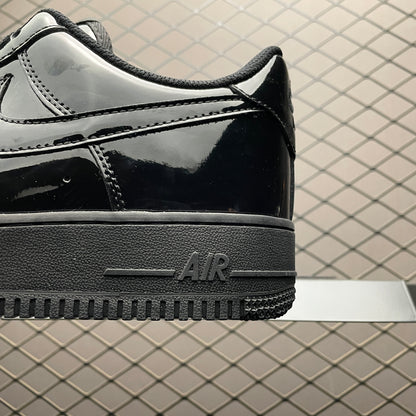 Nike Air Force 1 '07 Patent Leather "Triple Black"