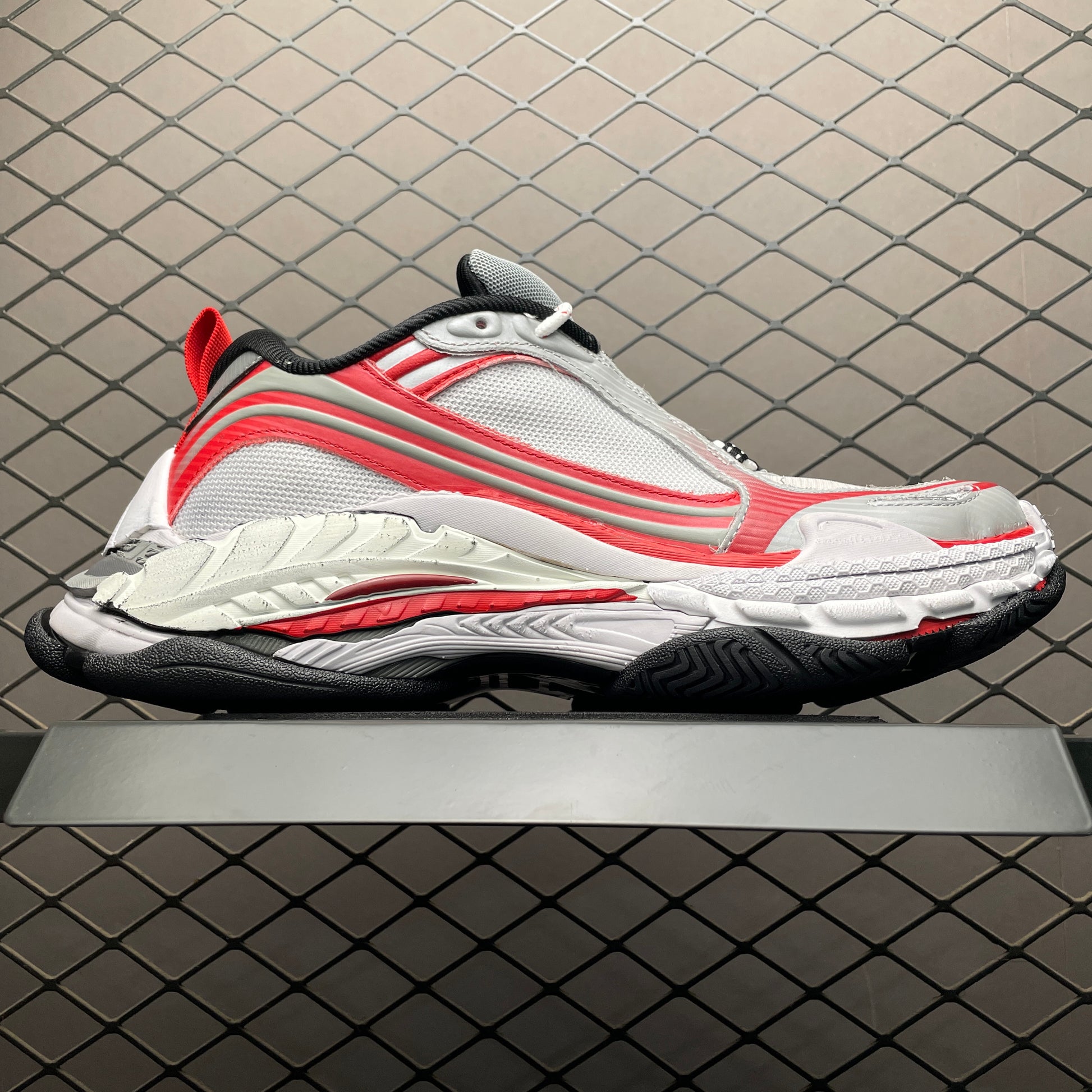 BALENCIAGA Triple S.2 Sneaker "Grey/Red//White"