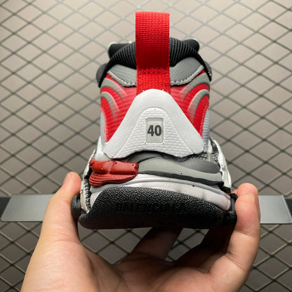 BALENCIAGA Triple S.2 Sneaker "Grey/Red//White"