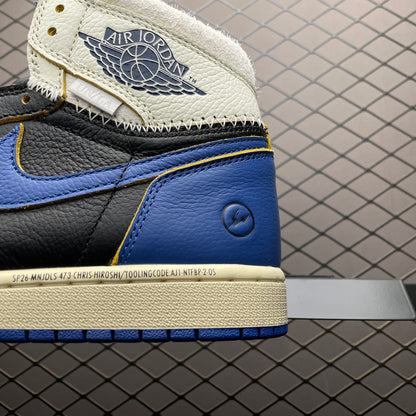 Union × Fragment × Nike Air Jordan 1 High OG "Black/Navy"
