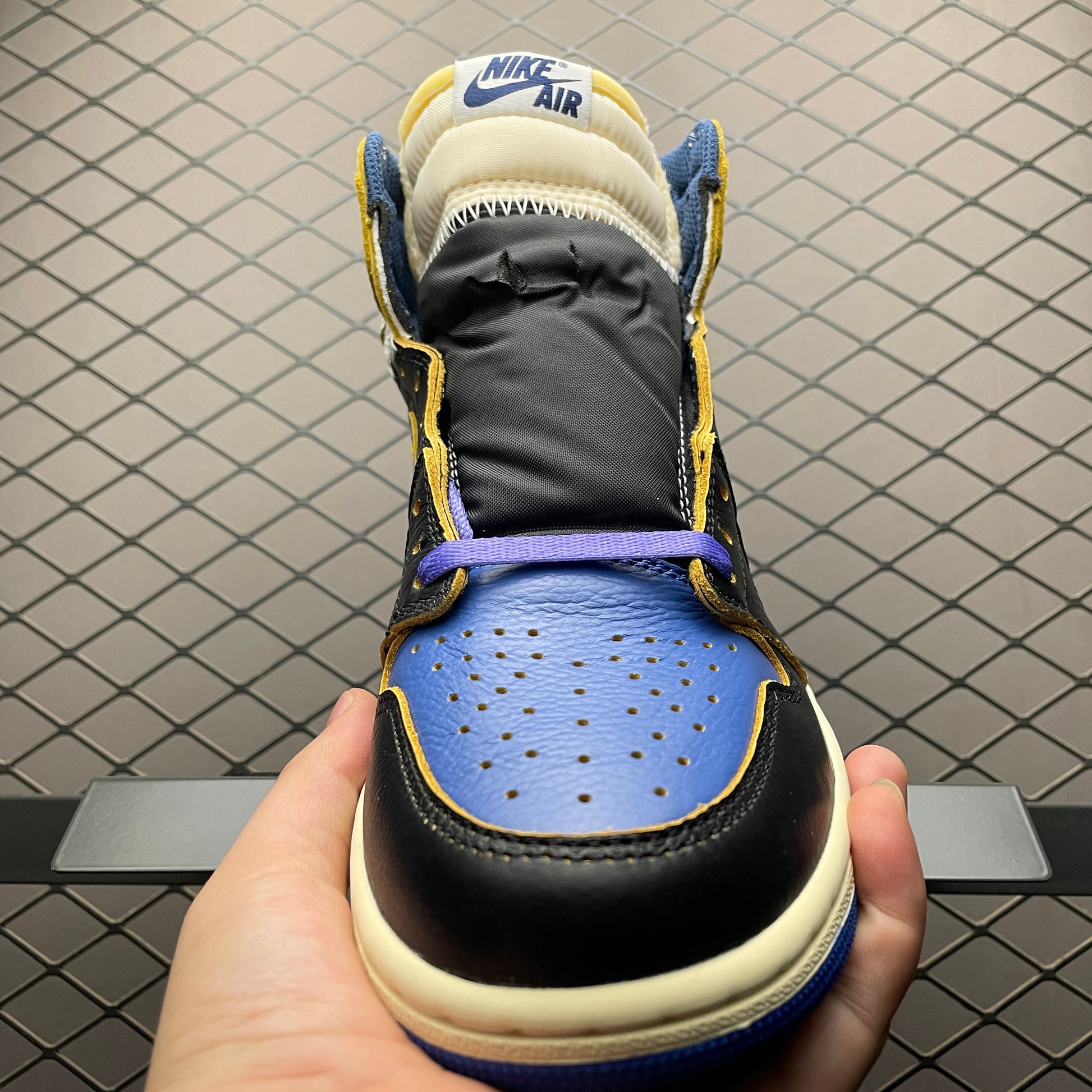 Union × Fragment × Nike Air Jordan 1 High OG "Black/Navy"