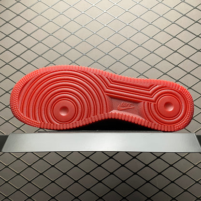 Nike Air Force 1 Low Patent Leather "Dark Team Red/Safety Orange"