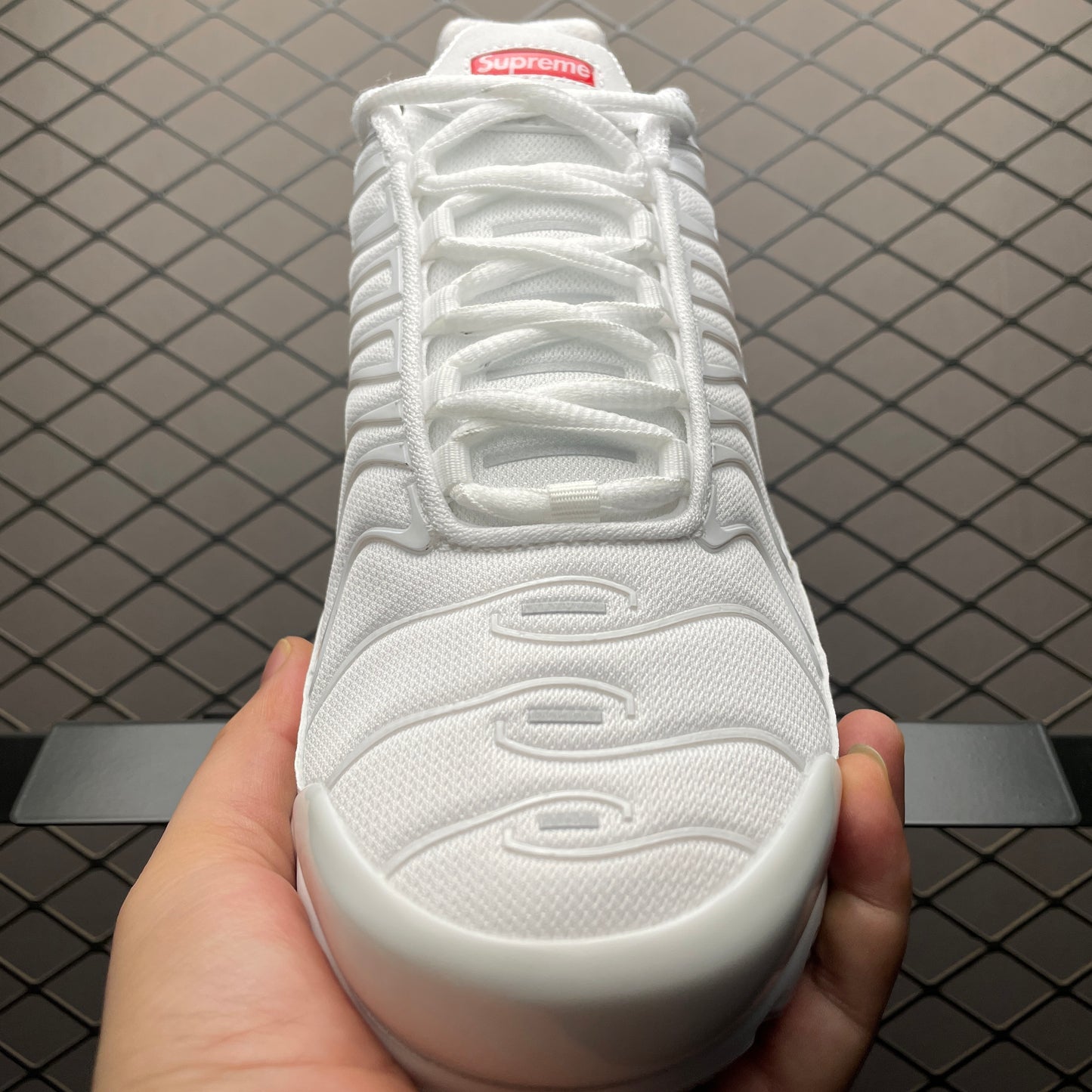 Supreme x Nike Air Max Plus TN "White/Speed Red"