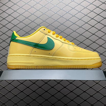 Nike Air Force 1 Low Patent Leather "Topaz Gold/Light Laser Orange"