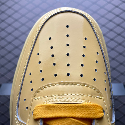 Nike Air Force 1 Low Patent Leather "Topaz Gold/Light Laser Orange"
