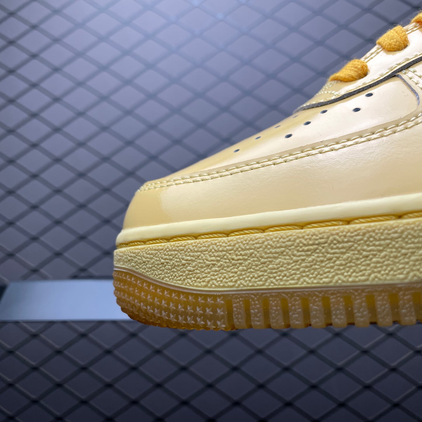 Nike Air Force 1 Low Patent Leather "Topaz Gold/Light Laser Orange"