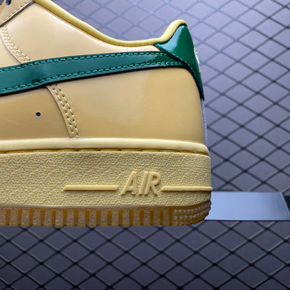 Nike Air Force 1 Low Patent Leather "Topaz Gold/Light Laser Orange"