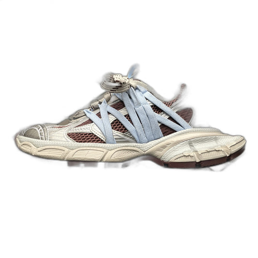 BALENCIAGA Women's 3XL Interlace Sneaker "Brown/Beige/Blue"