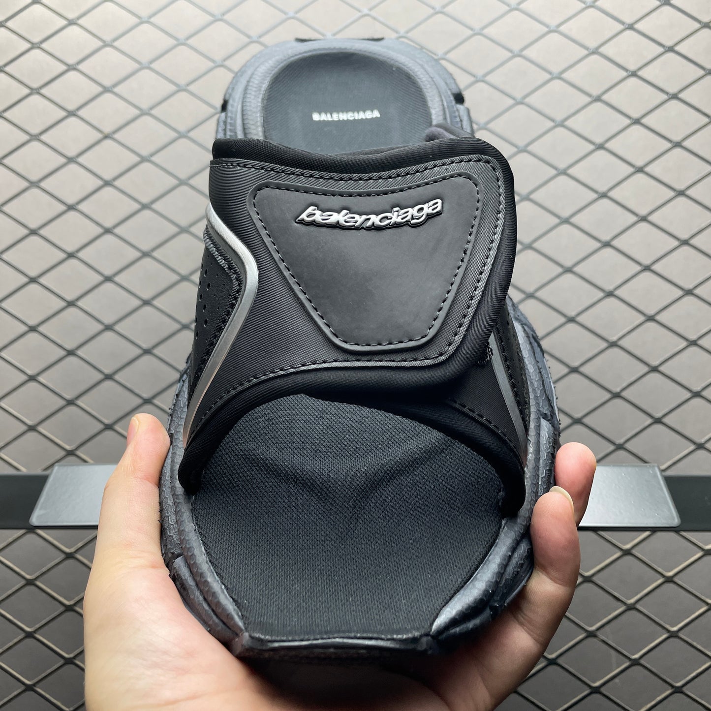 Balenciaga 3xl Slide Sandal Black