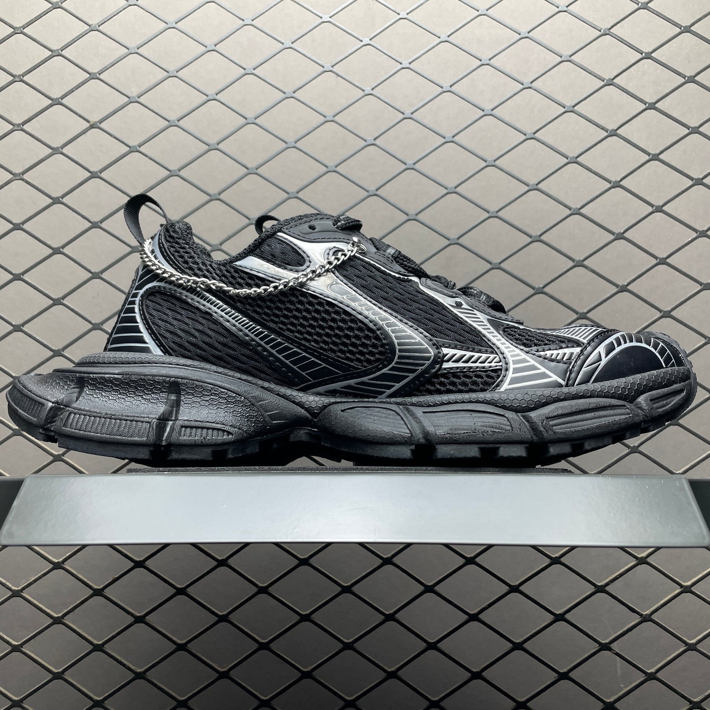Balenciaga Men's Black 3Xl Trainer With Charms