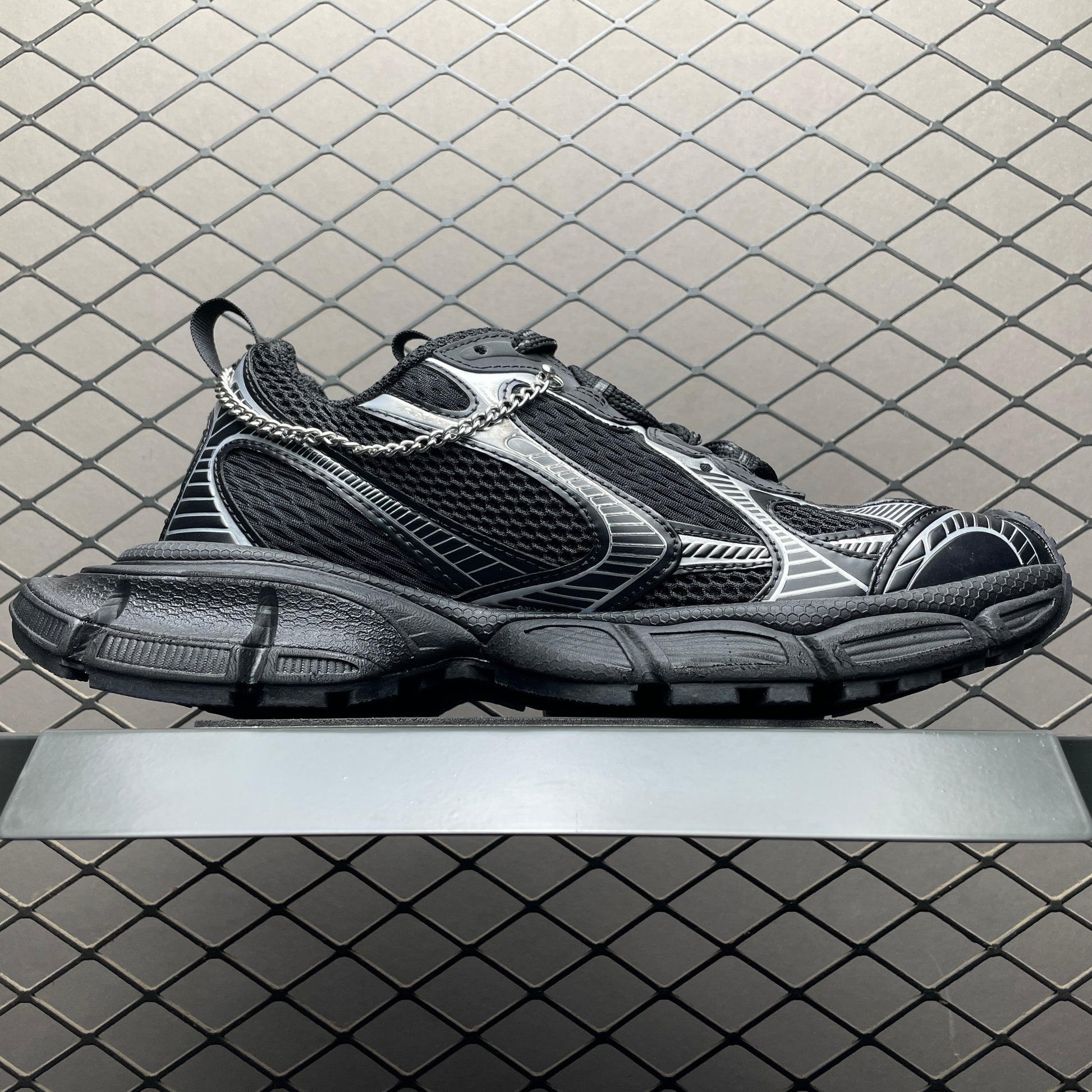 Balenciaga Men's Black 3Xl Trainer With Charms