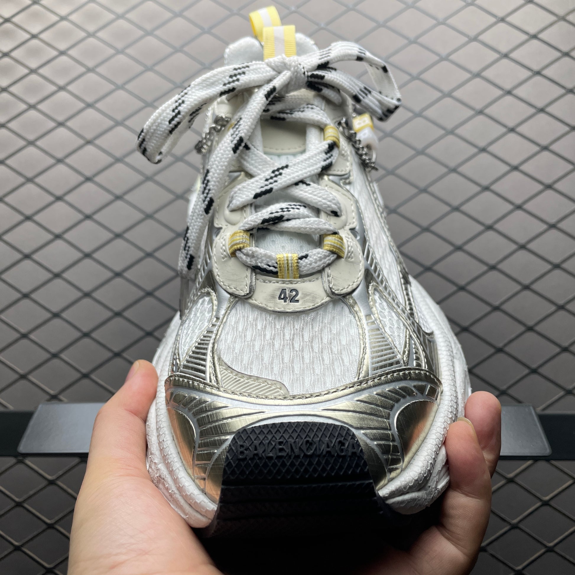 BALENCIAGA 3XL Men's Sneakers with Pendant