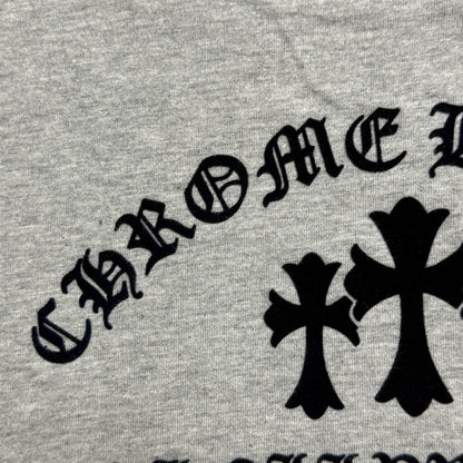 Chrome Hearts Flocked Print Cross Long-Sleeve T-Shirt